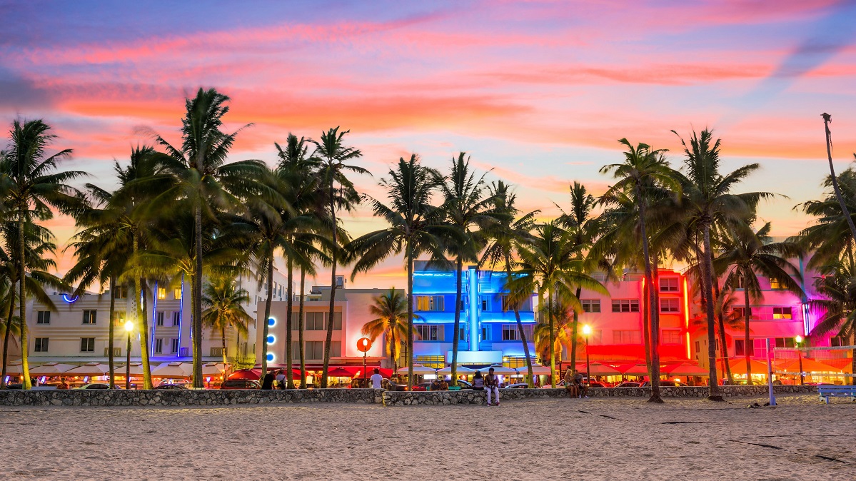 Miami Beach Ocean Drive Foto Shutterstock