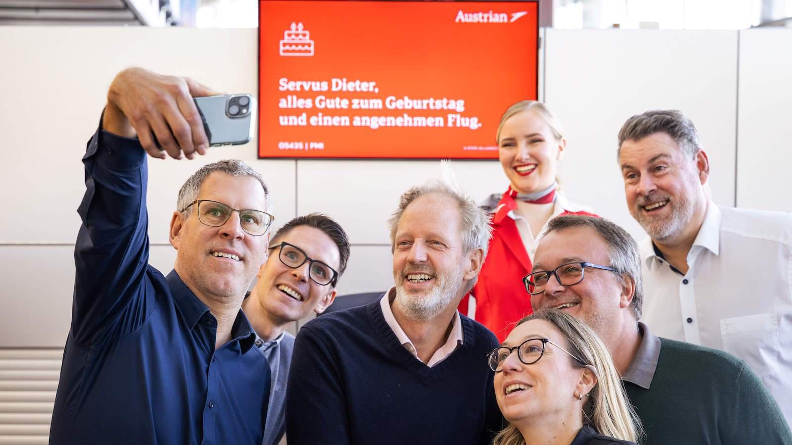 Austrian privater Check-in Foto Austrian