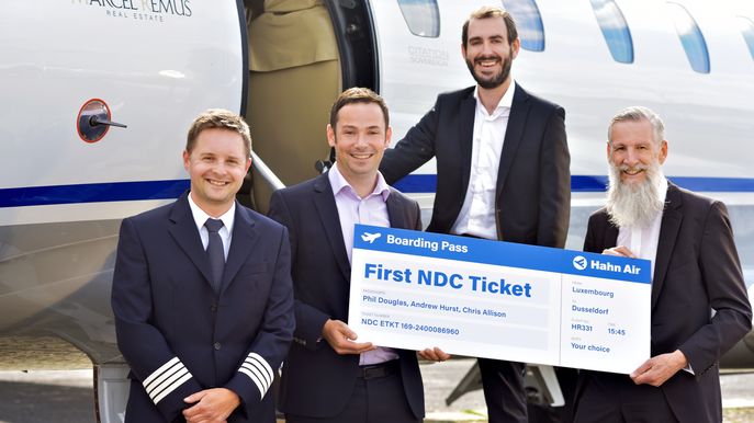 Hahn Air NDC Markus Engelbrecht Hahn Air Andrew Hurst 2e Systems Christopher Allison Hahn Air Phil Douglas 2e Systems Foto Andi Werner