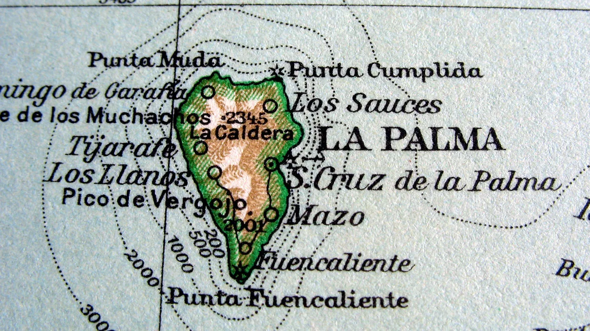 Spanien La Palma Karte iStock Pontuse-144331563 La Palma