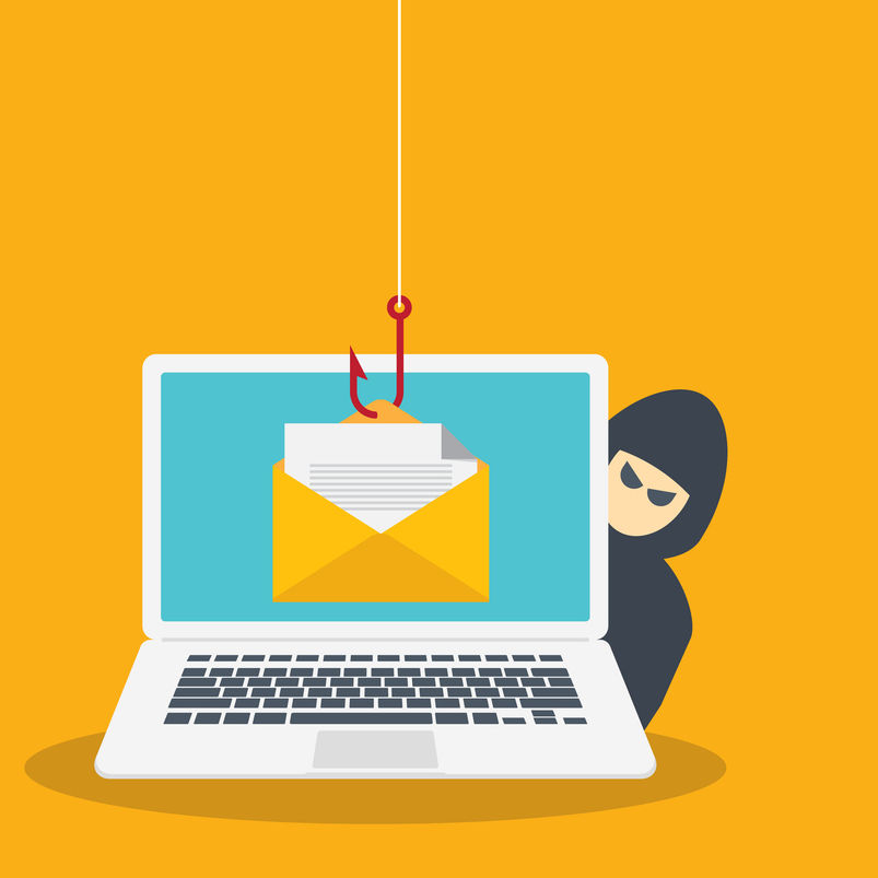Phishing Hacker Cyber-Attacke Cyber Kriminalität