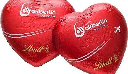 airberlin-schokoherz Airberlin Schokoherz
