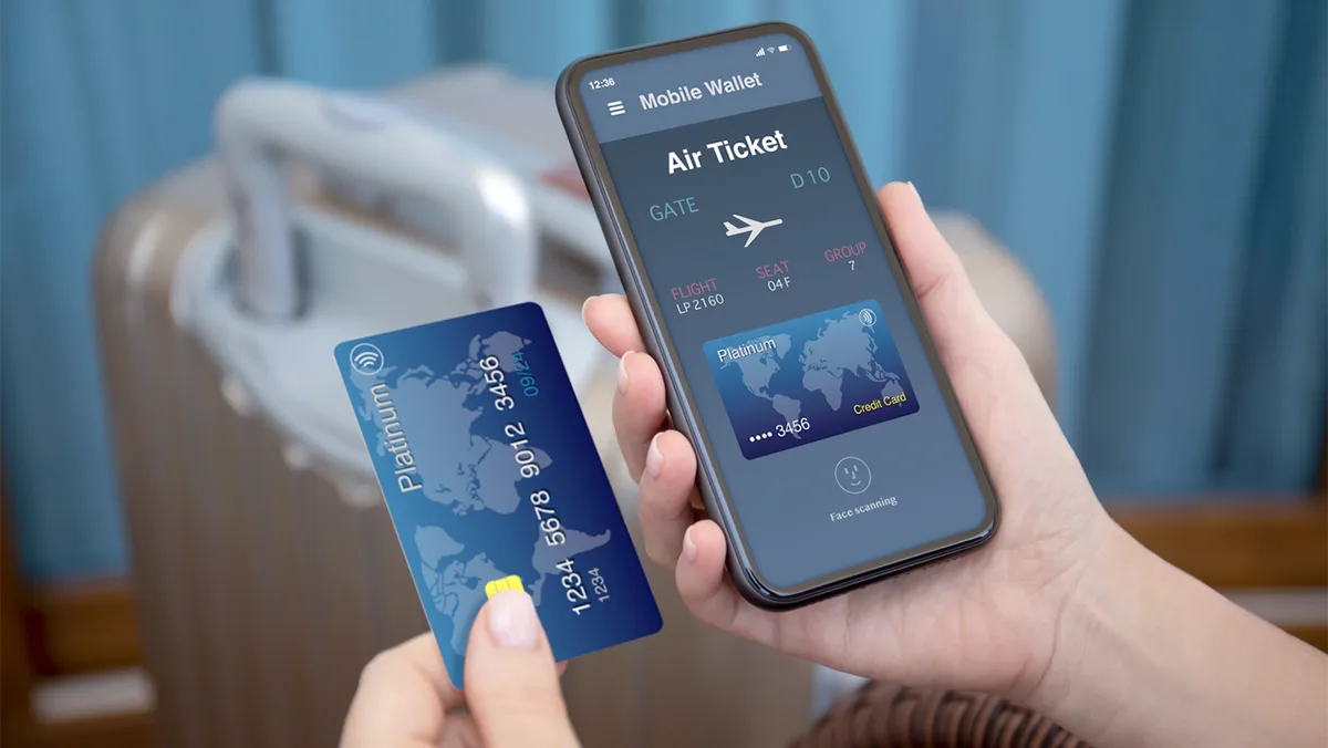 Flugticket Kreditkarte iStock iStock den-belitsky-1387358730 Flugticket Kreditkarte