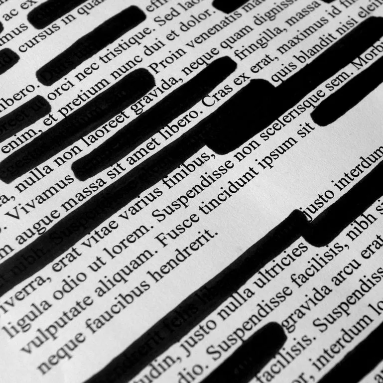 Geschwärzter Text