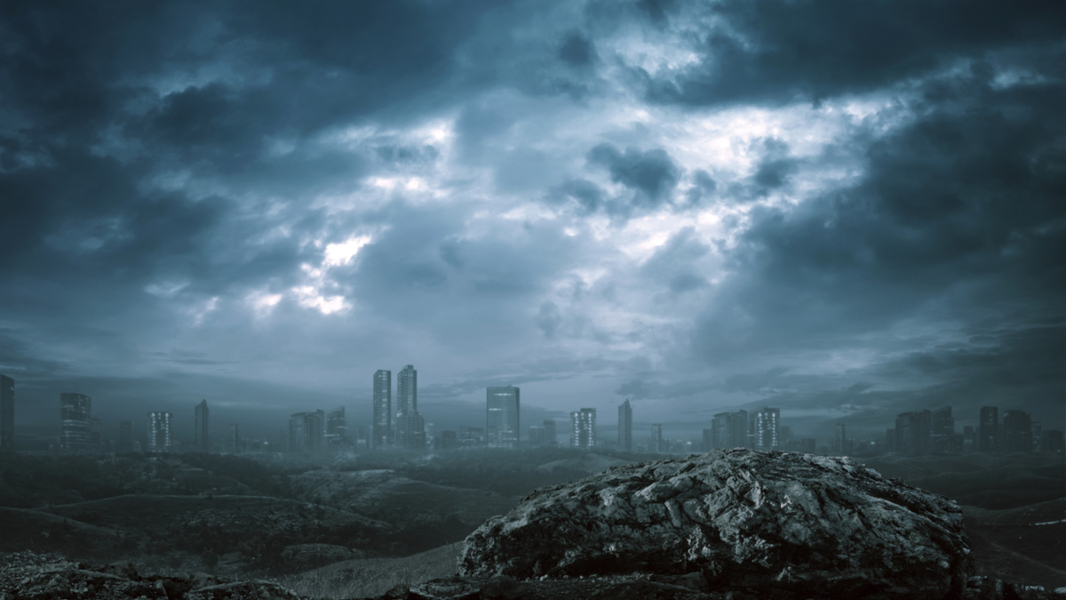 dunkle Wolken