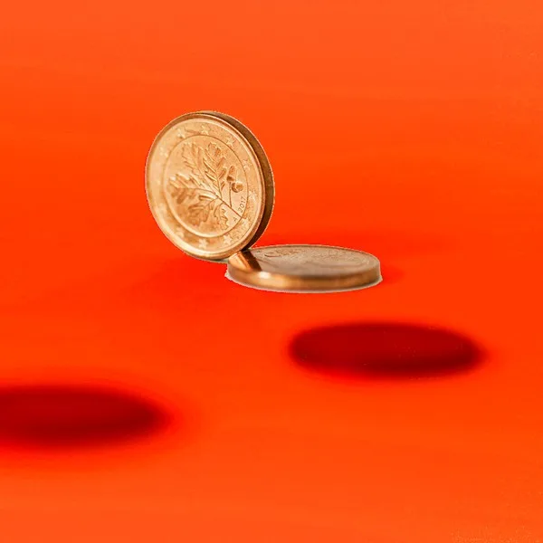 Münze Insolvenz Geld pleite sparen