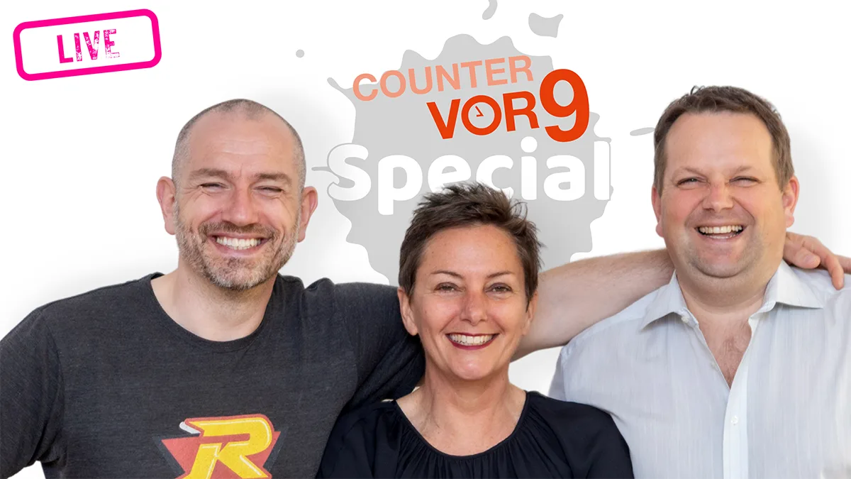 Counter vor9 Live Podcast Rechteck Counter vor9 Live Podcast Rechteck