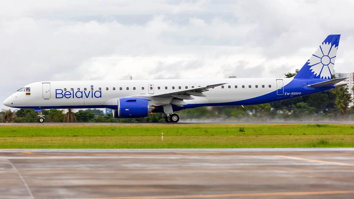Belavia Embraer 195 E2 iStock Matheus Obst-1292760298 Belavia