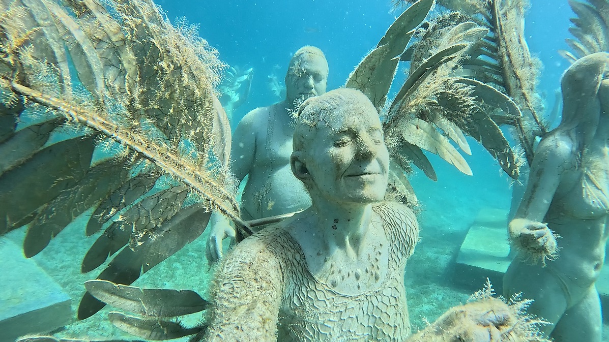 St. Maarten Unterwasserskulpture Foto Deep Blue Sea