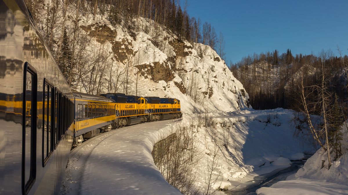 USA Alaska Railroad Zug Foto iStock Joseph Gruber