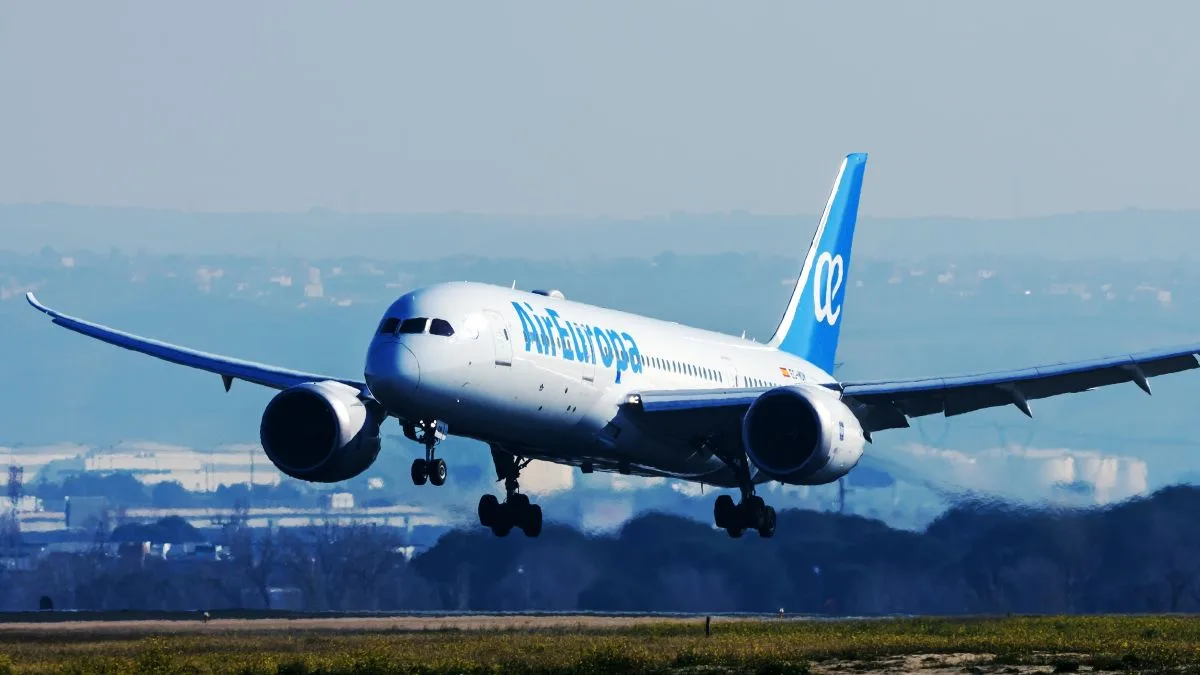 Air Europa Companyweek Boeing 787 Dreamliner Air Europa ist die einzige spanische Fluggesellschaft in den weltweiten Top Ten bei den niedrigsten CO₂-Emissionen pro verfügbarem Sitzkilometer (ASK).