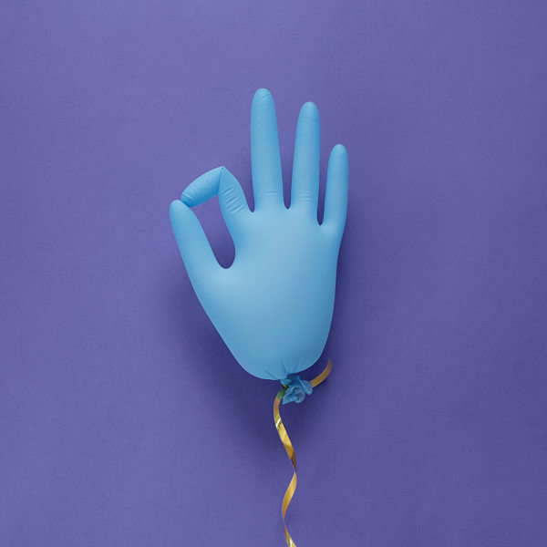 Einmalhandschuh Symbol Gut gemacht