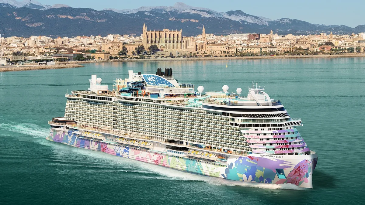 NCL Norwegian Bella Mallorca Die Norwegian Bella ergänzt ab Mai 2028 die Flotte von NCL.