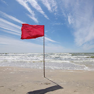 Rote Flagge