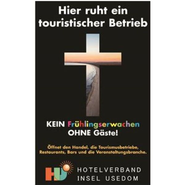 Hotelverband Usedom Corona Plakat Foto Hotelverband Usedom