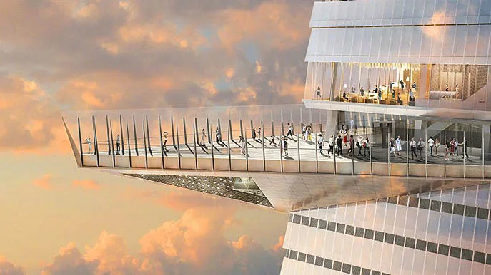 USA New York The Edge Observation Desk Hudson Yards The Edge New York