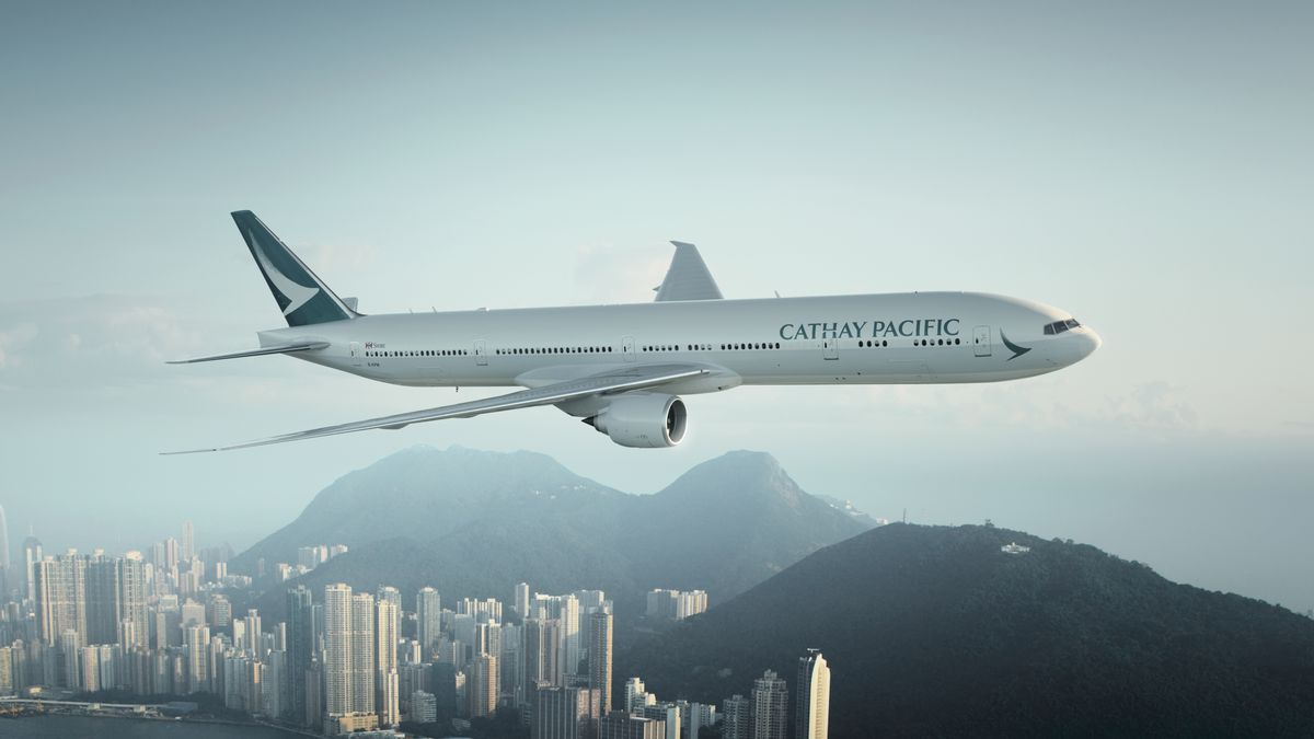Cathay Pacific Flugzeug Foto Cathay Pacific