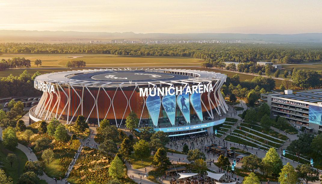 Munich Arena am Flughafen Rendering
