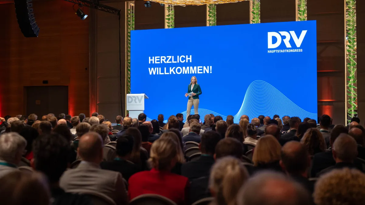 DRV Hauptstadtkongress Auf dem DRV-Hauptstadtkongress werden die Zukunftsthemen der Branche diskutiert