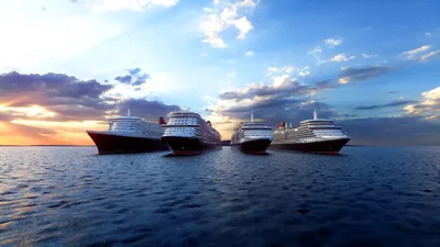 cunard Flotte 4 Schiffe foto cunard cunard Flotte 4 Schiffe