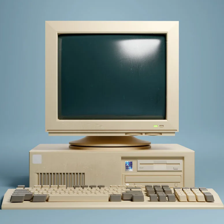 482115ff1da9-iStock-1461323034 Digitalisierung Vintage alter Rechner PC Computer