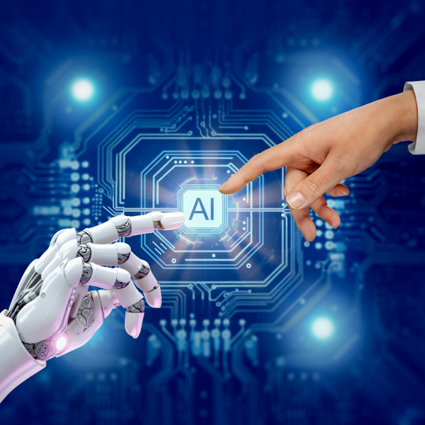 Künstliche Intelligenz Finger Mensch und Roboter iStock FotografieLink.jpg