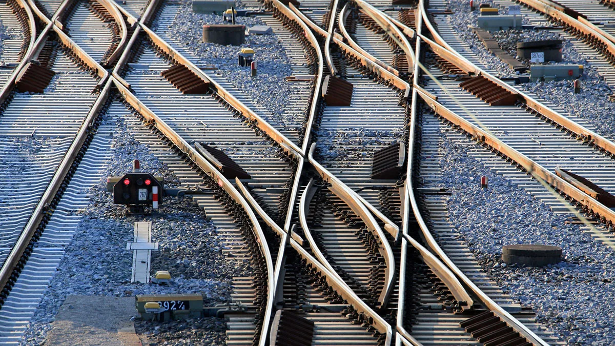 Bahn Weichen Weichen