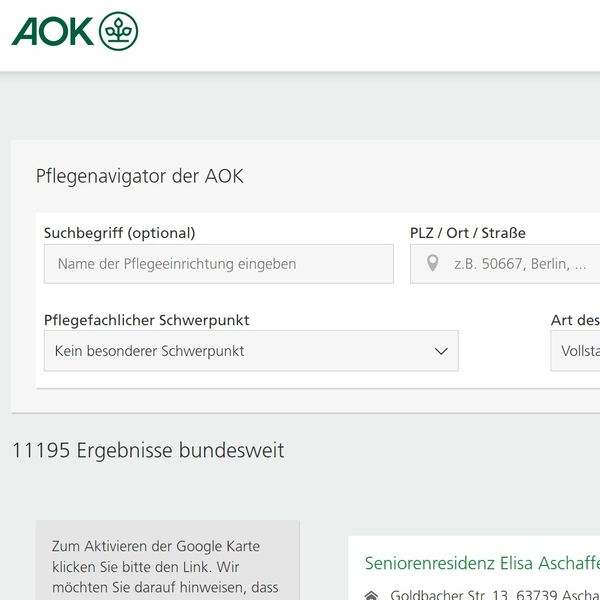 AOK Pflegenavigator Foto AOK