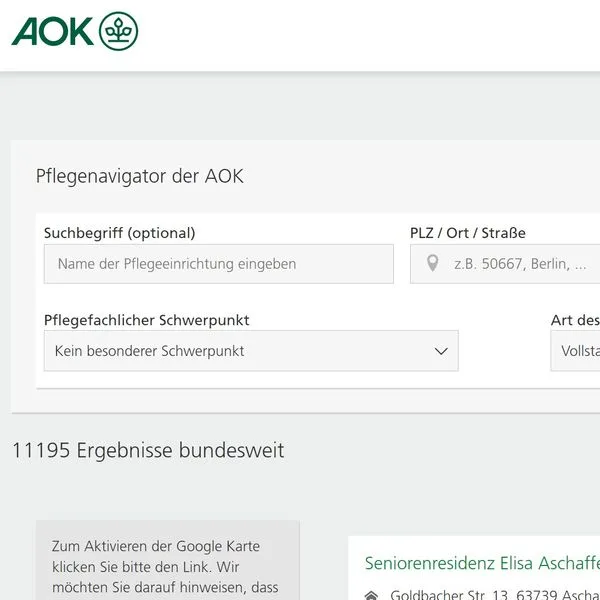 AOK Pflegenavigator Foto AOK