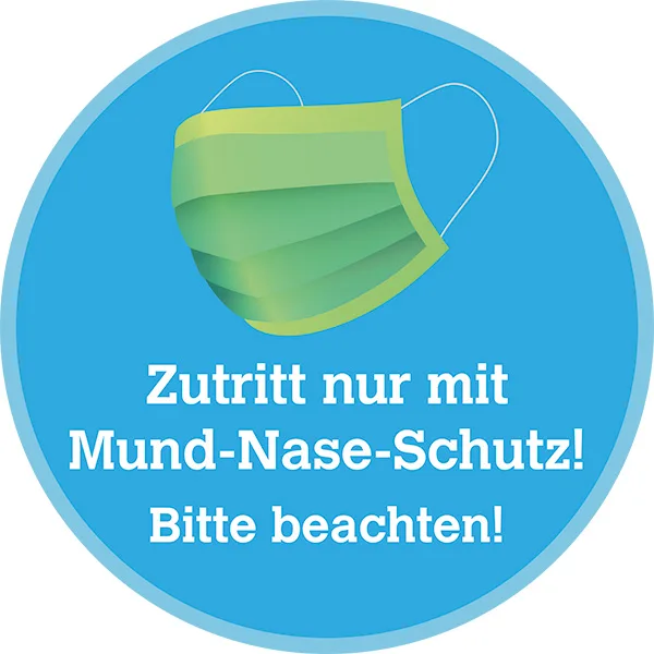 Maskenpflicht Aufkleber iStock Christian Horz