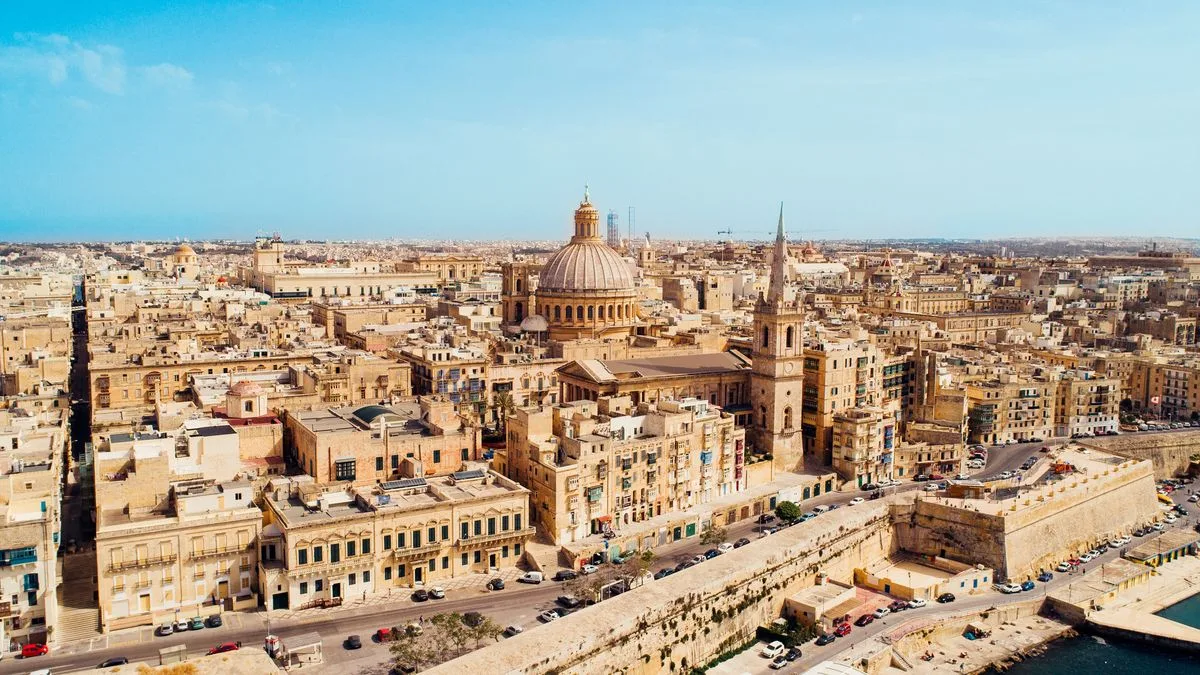 Malta Valetta Aerial view of Valletta Foto viewingmalta Malta Valetta Aerial view of Valletta Foto viewingmalta