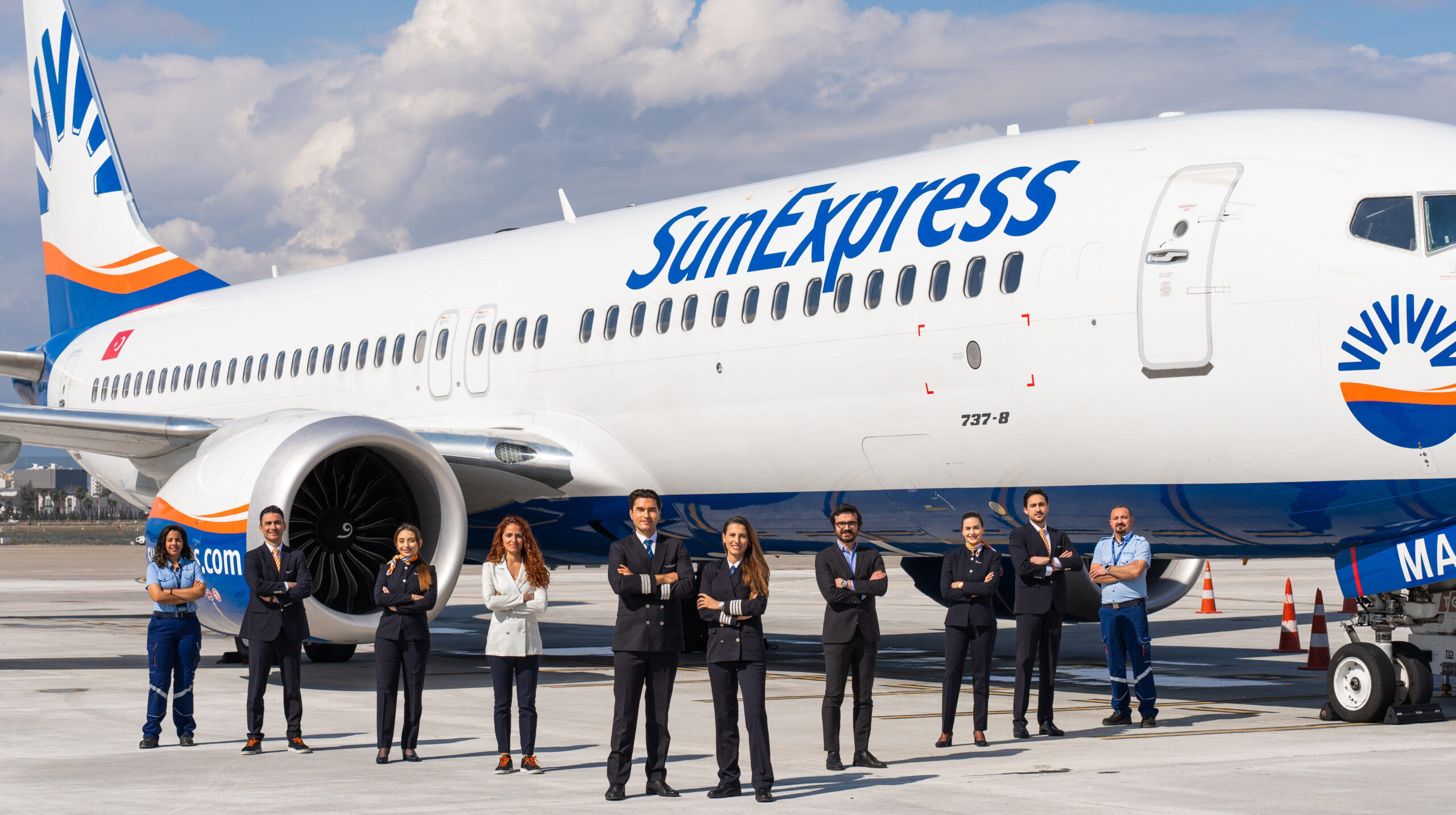 Sun Express Flugzeug Crew