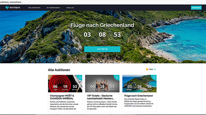 Auctopus Startseite