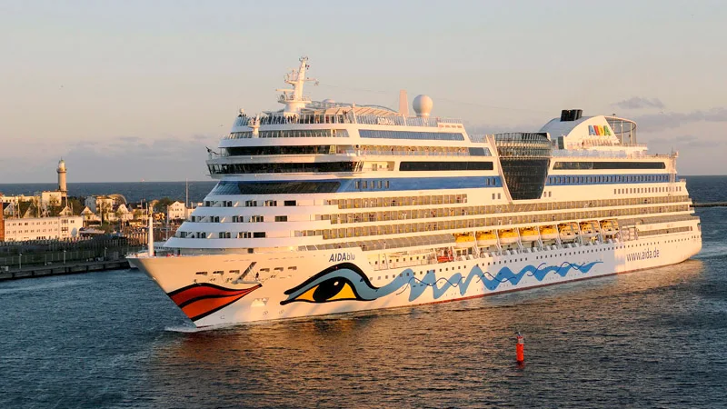 Aida Blu in Warnemünde Foto Aida Cruises Aida Blu in Warnemünde Foto Aida Cruises