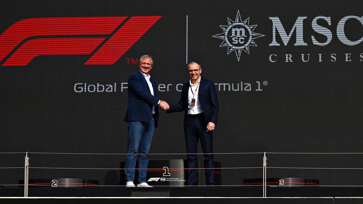 Vago Pierfrancesco MSC Cruises Executive Chairman and Domenicali Stefano President CEO Formula 1 Foto Getty Images