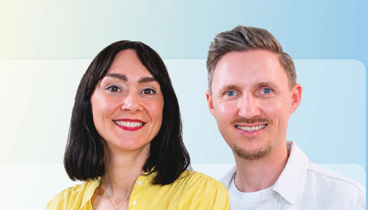 415cbfebddae-ZukunftGebucht-Pressebanner Olga Heuser von DialogShift und Anton von Verschuer von RateBoard