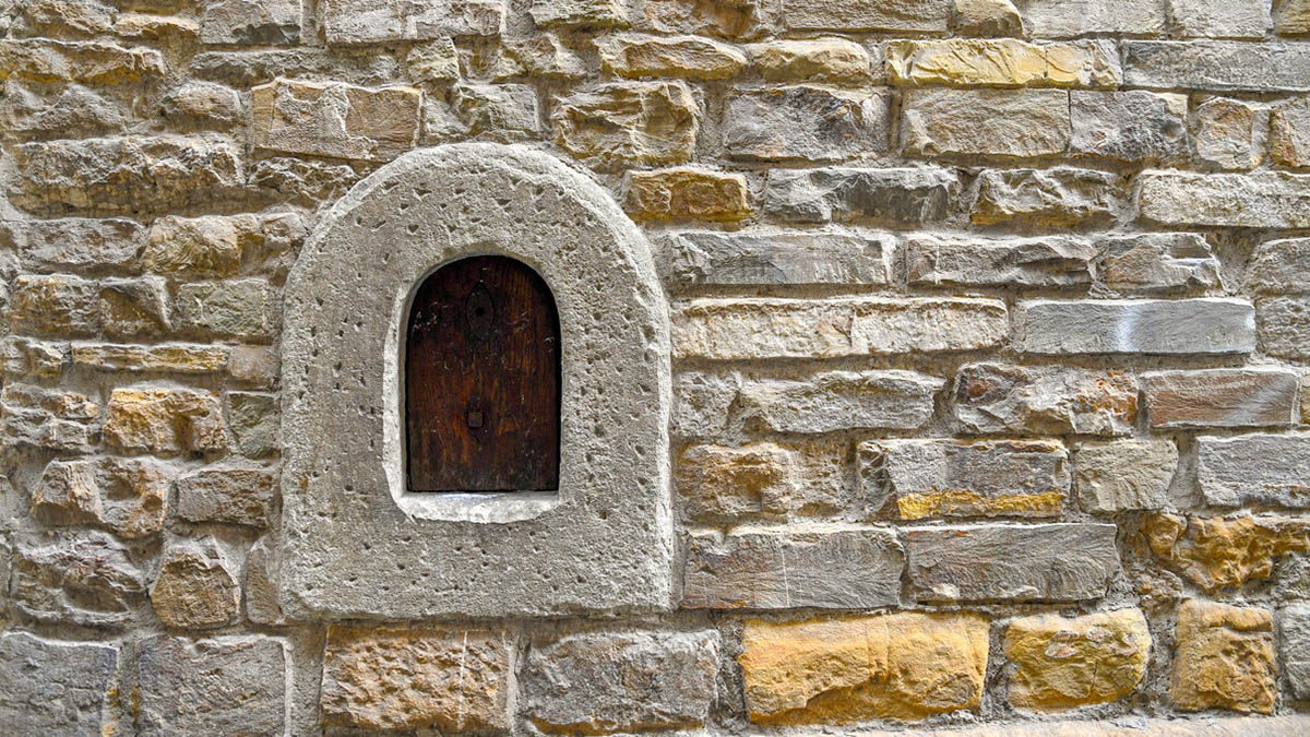 Italien Florenz Weinfenster
