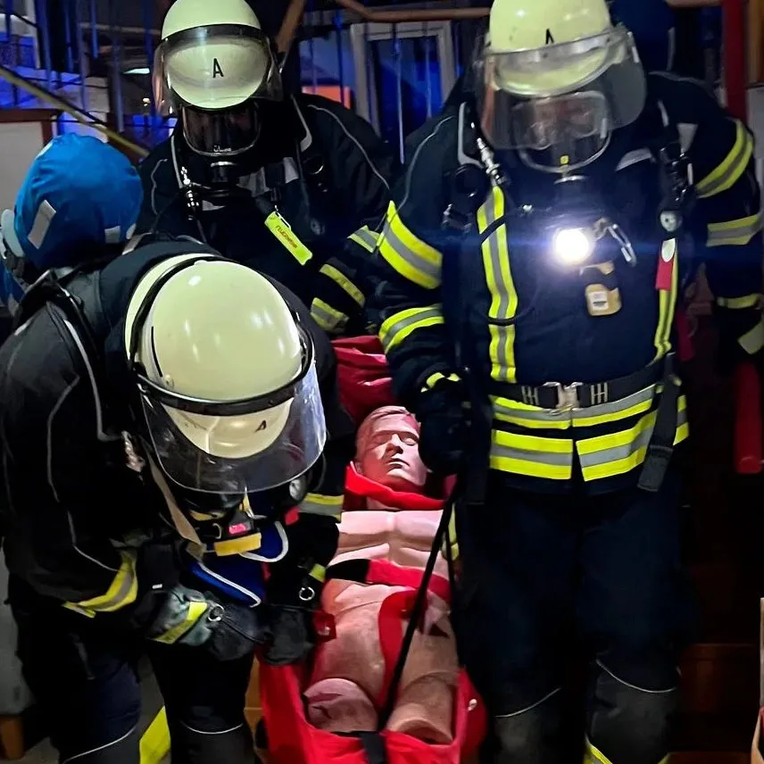 Feuerwehr Feuerübung Brandschutz