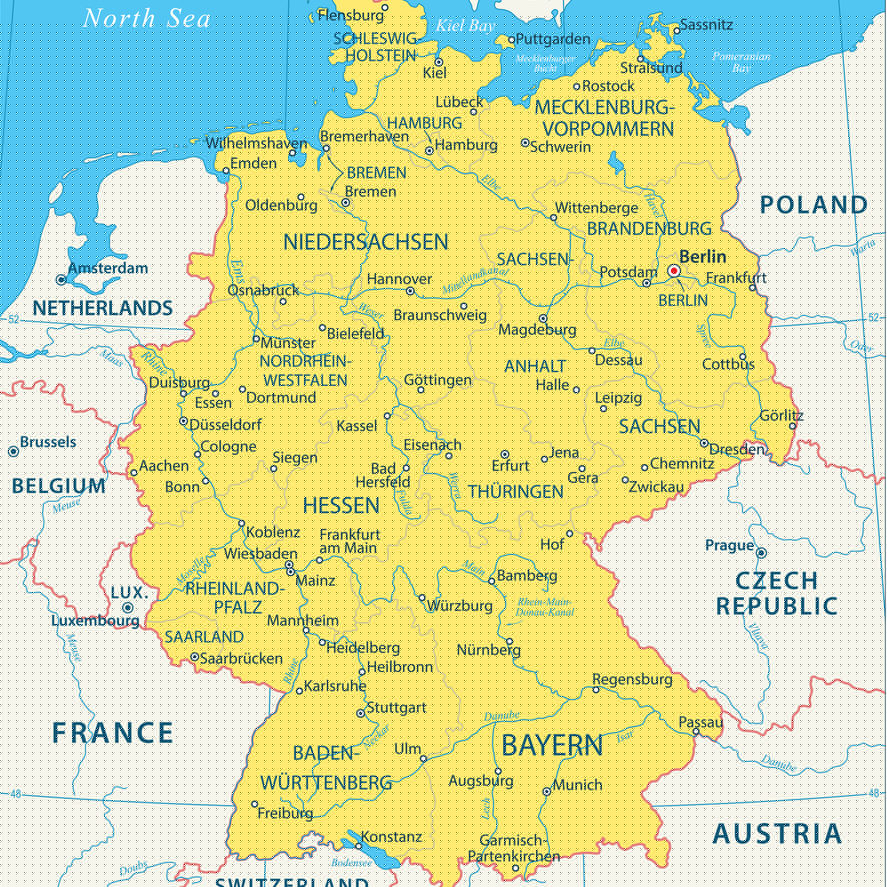 Deutschland Deutschlandkarte