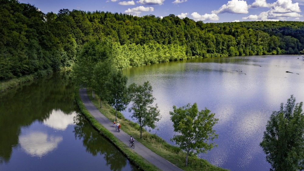 La Voie Bleue Fernradweg Frankreich Vogesen Coney Fluss