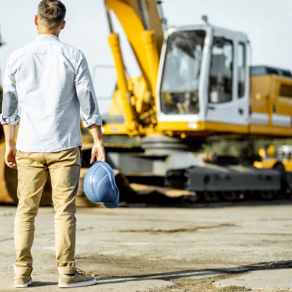 Baustelle Bauarbeiten Bagger Bauherr Bautätigkeiten Bau Immobilienbau