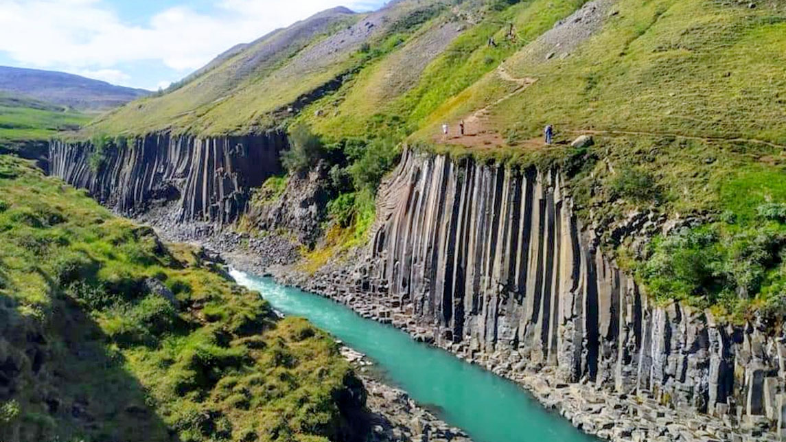 Island Studlagil Canyon