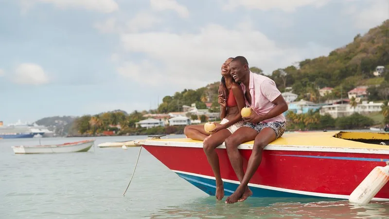 Sandals Companyweek Mittwoch Fischerboot Reisebüropartner stehen nicht nur zahlreiche Verkaufsunterlangen von Sandals zur Verfügung, sondern sie können auch Buchungspunkte sammeln, um einen Freiaufenthalt zu gewinnen.