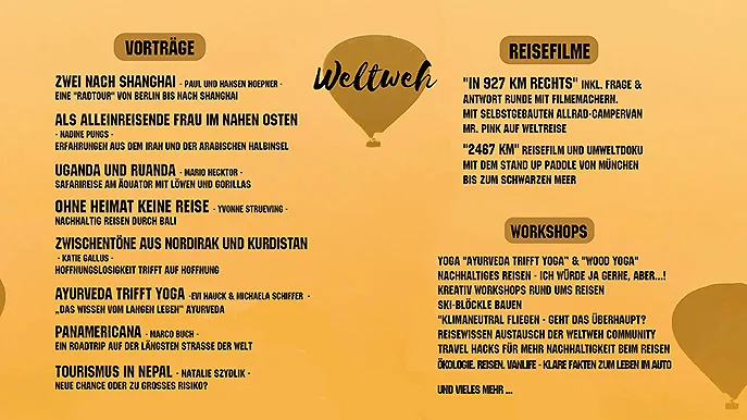 WELTWEH festival Weltweh-Festival in Bad König gibt Slow Travel eine Bühne.
