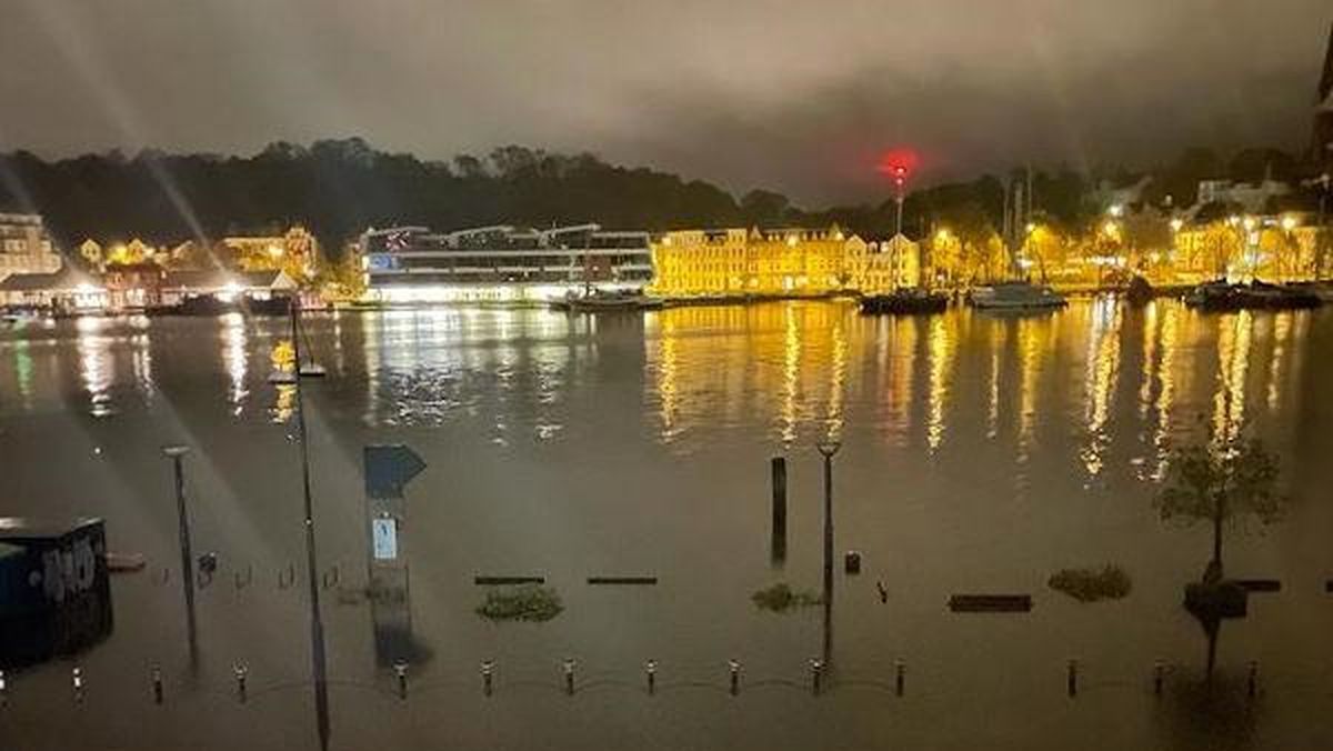 Hotel Hafen Flensburg Sturmflut Foto Hotel Hafen Flensburg