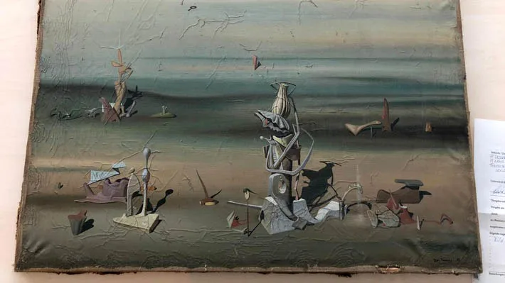 Düsseldorf Kunstwerk vergessen Yves Tanguy