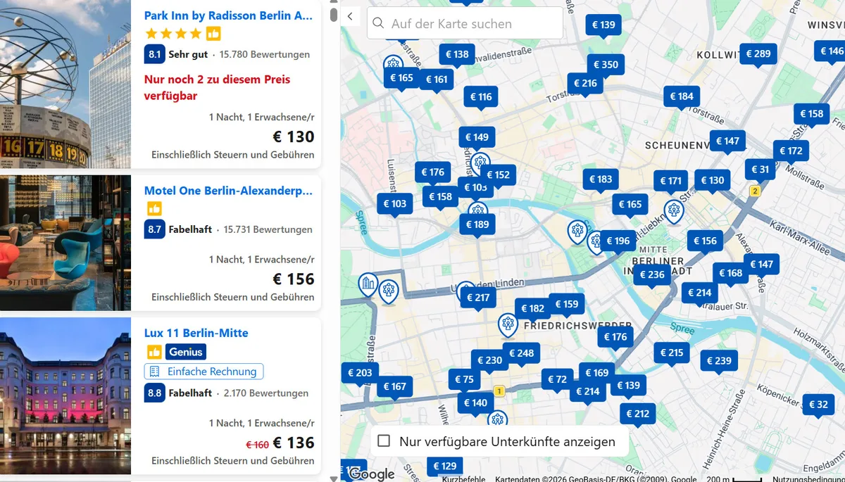 b6eb90954393-scrnli_J7IfRJA0oY1yN9 Booking Darstellung Karte Hotels Google