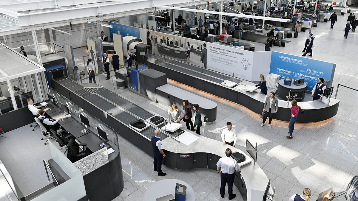 Flughafen München Sicherheitskontrolle