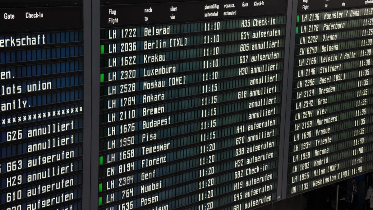 Lufthansa Streik Flugausfälle