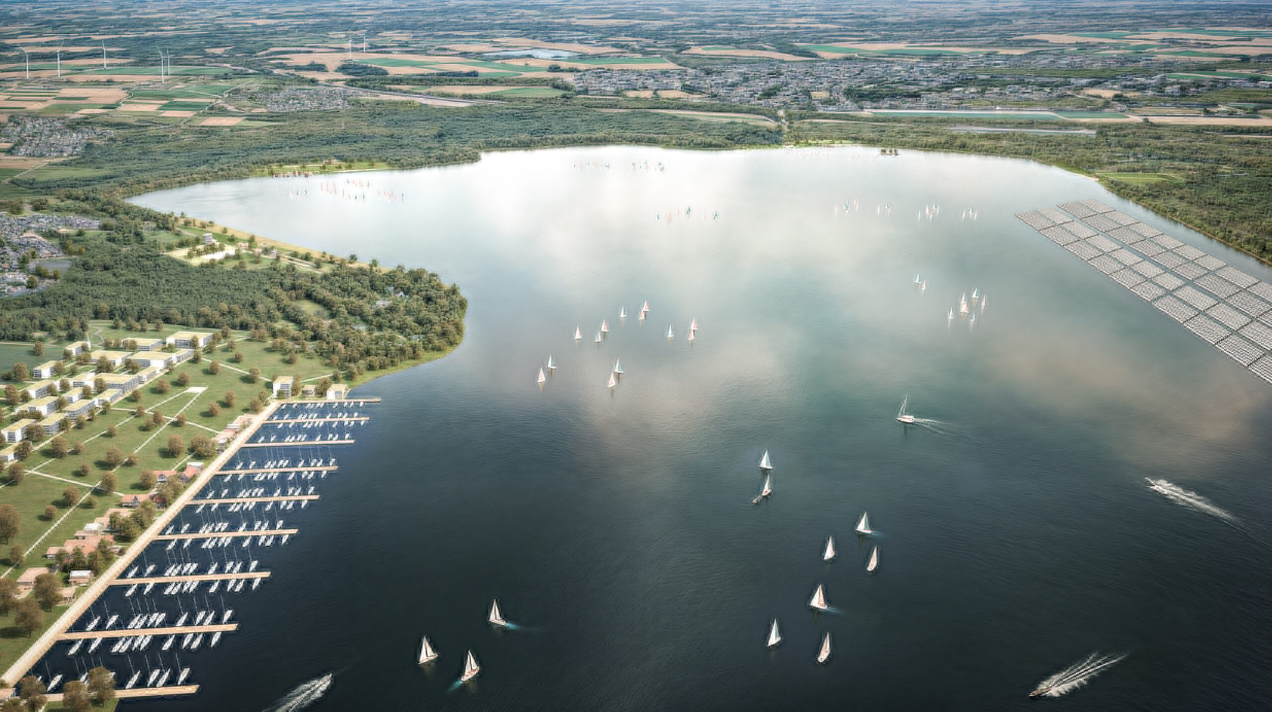 See Tagebau Garzweiler - Überblick See mit Marina Titz-Jackerat